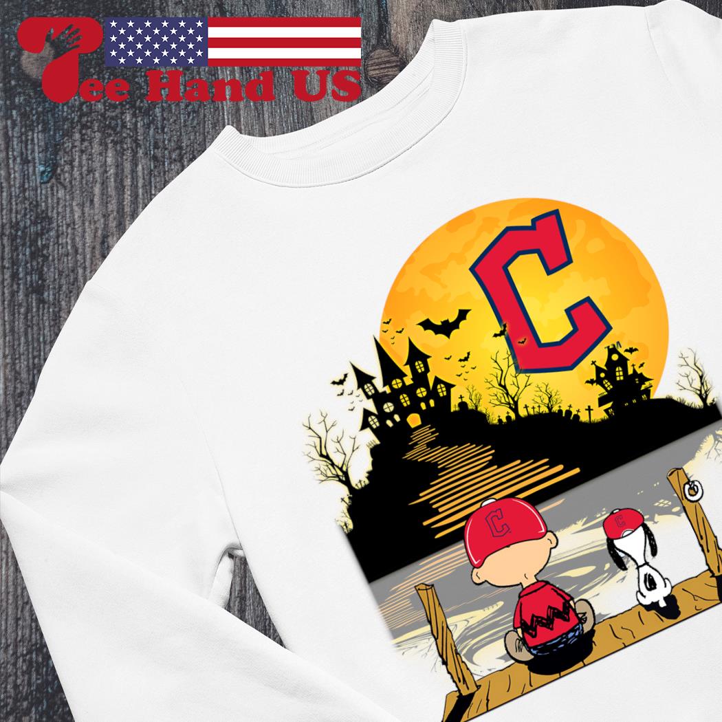 Peanuts Charlie Brown And Snoopy Playing Baseball Cleveland Guardians shirt,sweater,  hoodie, sweater, long sleeve and tank top