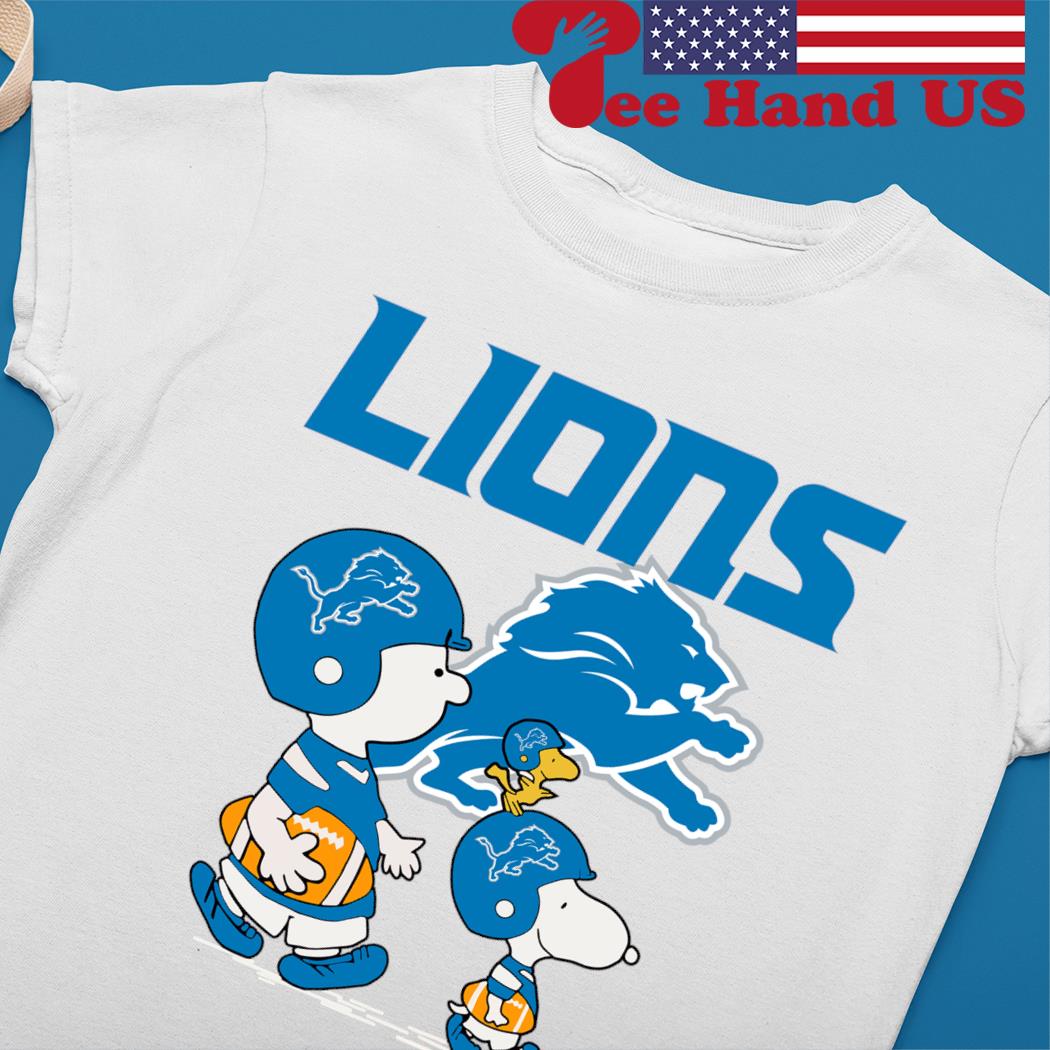 Detroit Lions Peanuts Snoopy Charlie Brown And Woodstock Shirt -  High-Quality Printed Brand