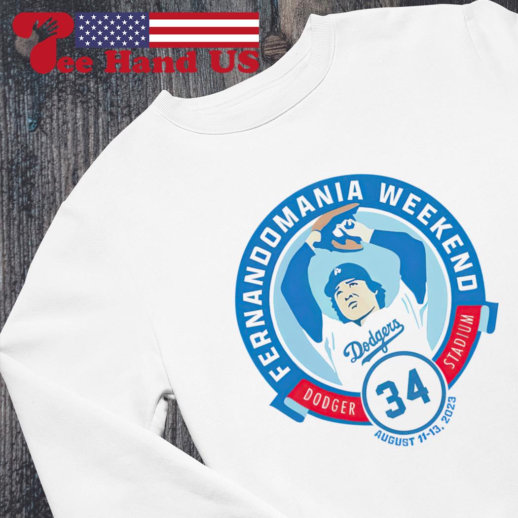 Fernandomania Weekend Dodger Stadium 34 t shirt, hoodie, longsleeve,  sweatshirt, v-neck tee