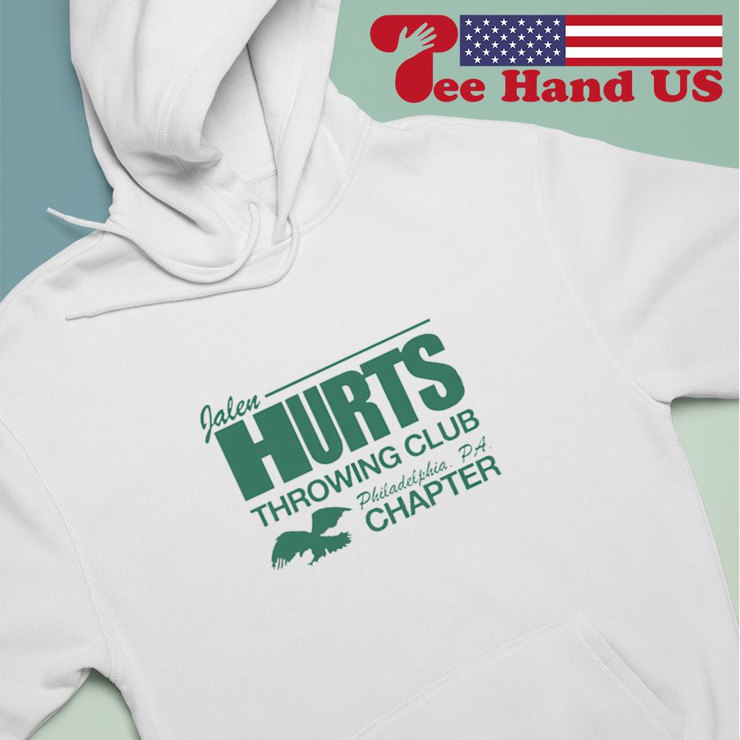 Jalen Hurts Throwing Club Philadelphia, PA Chapter Hoodie, Custom prints  store