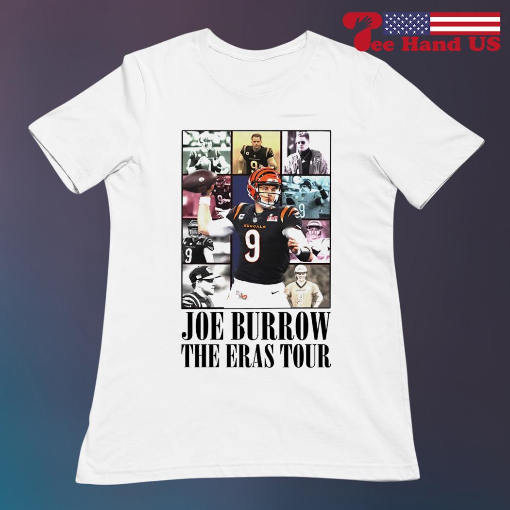 Number 9 Joe Burrow The Eras Tour shirt, hoodie, longsleeve, sweater