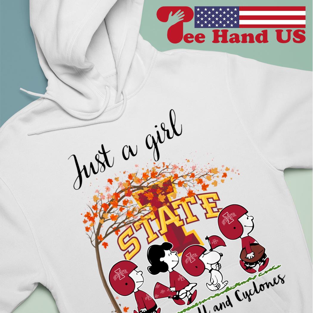 a Girl Who Loves Fall and Cyclones Peanuts Halloween hoodie, sweater, sleeve and tank top