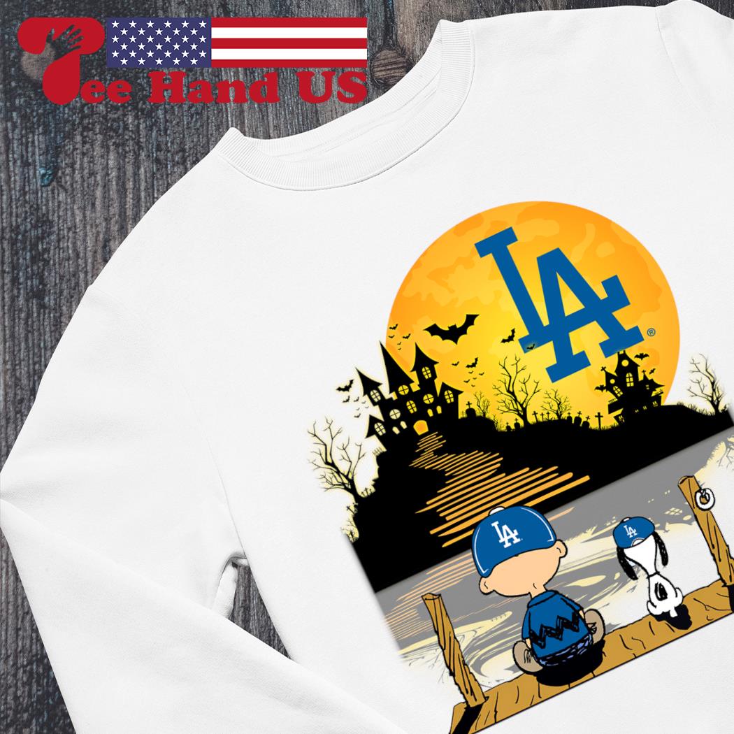 Snoopy And Charlie Brown Los Angeles Dodgers Ugly Sweater