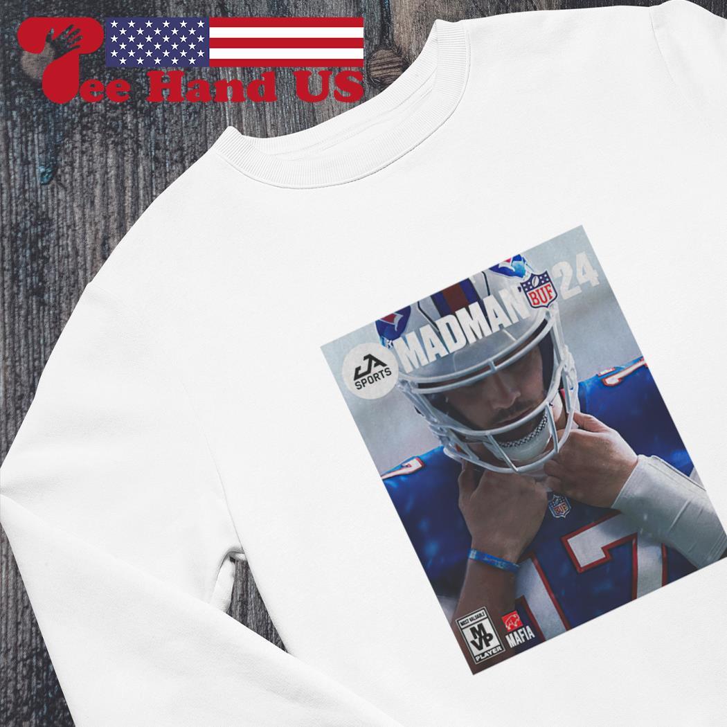 Cheap NFL Football Buffalo Bills player josh allen madden 24 poster shirt,  hoodie, sweater, long sleeve and tank top