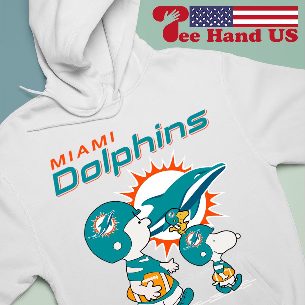 Miami Dolphins Peanuts Snoopy Charlie Brown And Woodstock Shirt, hoodie,  sweater, long sleeve and tank top