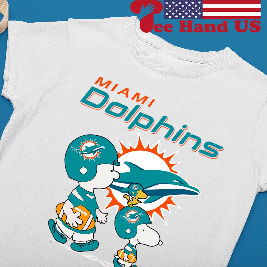 Miami Dolphins Snoopy and Charlie Brown Peanuts shirt, hoodie