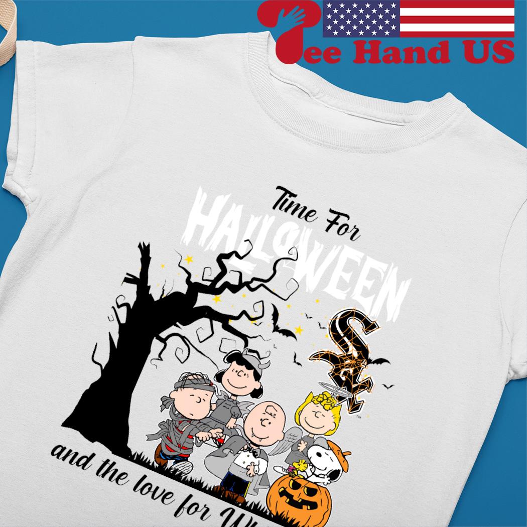 Peanuts Time For Halloween And The Love For Chicago White Sox shirt,  hoodie, sweater, long sleeve and tank top
