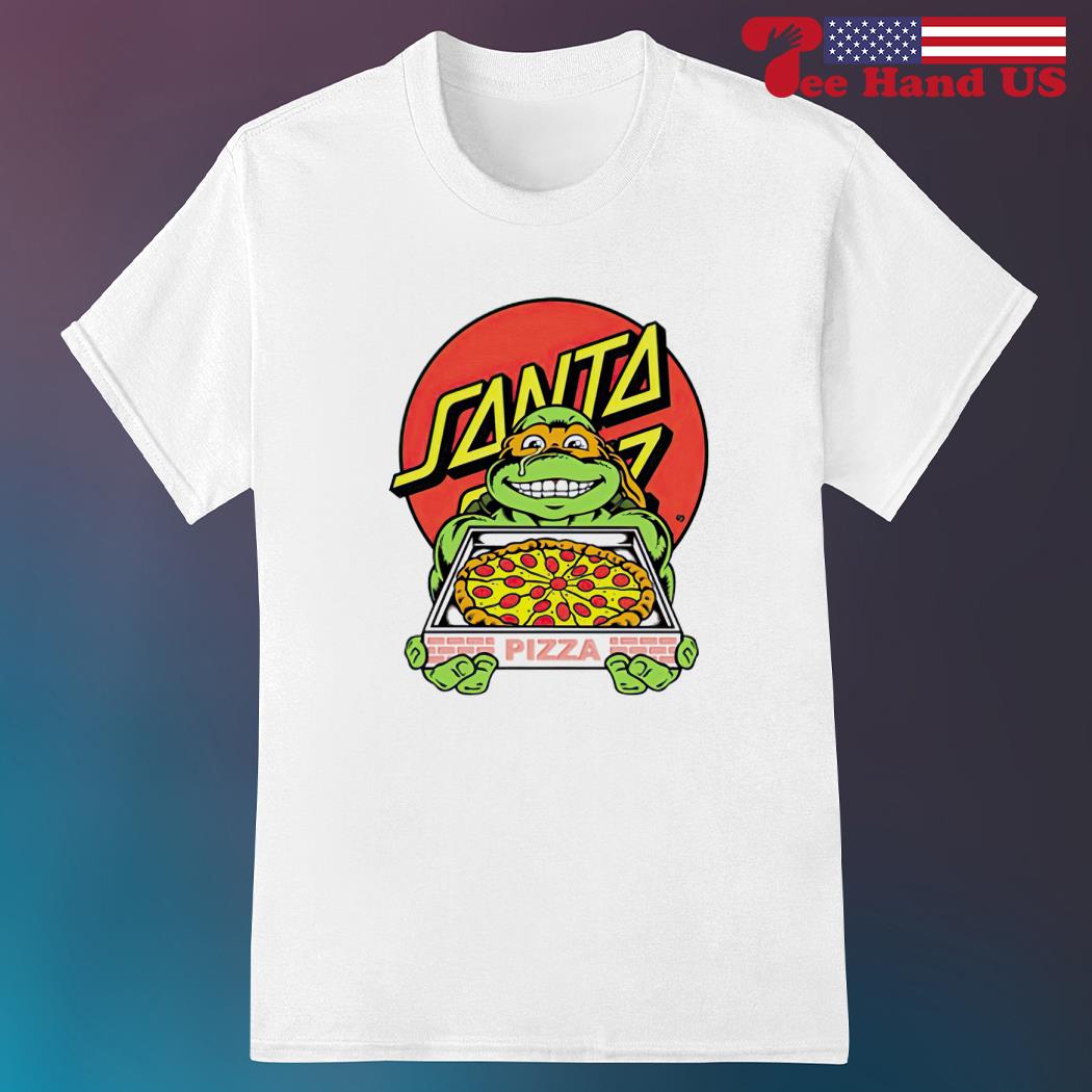 Santa Cruz x TMNT Pizza Dot Forest Green T-Shirt