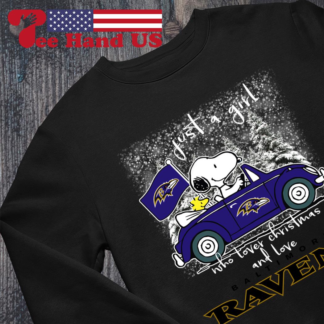 Snoopy The Peanuts Baltimore Ravens Christmas Shirt