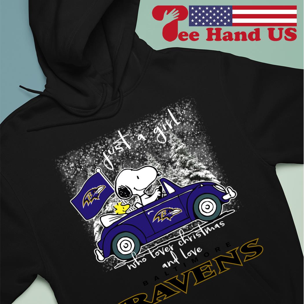 Snoopy And Woodstock Baltimore Ravens Christmas Shirt, hoodie, sweater,  long sleeve and tank top