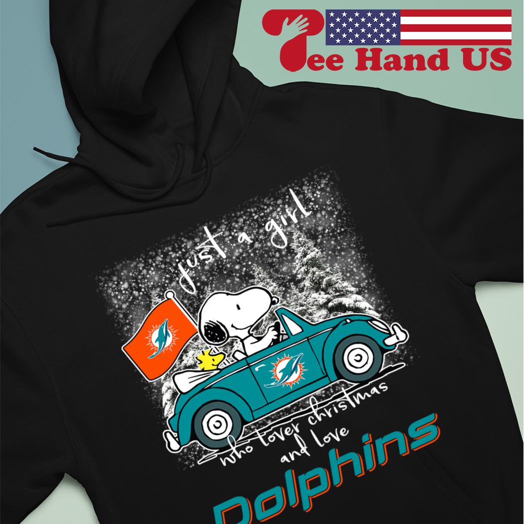 Christmas Snoopy Miami Dolphins Shirt, hoodie, sweater, long