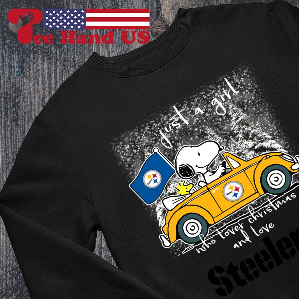 Snoopy Just A Girl Who Loves Fall Peanuts and Pittsburgh Steelers Shirt,  hoodie, sweater, long sleeve and tank top