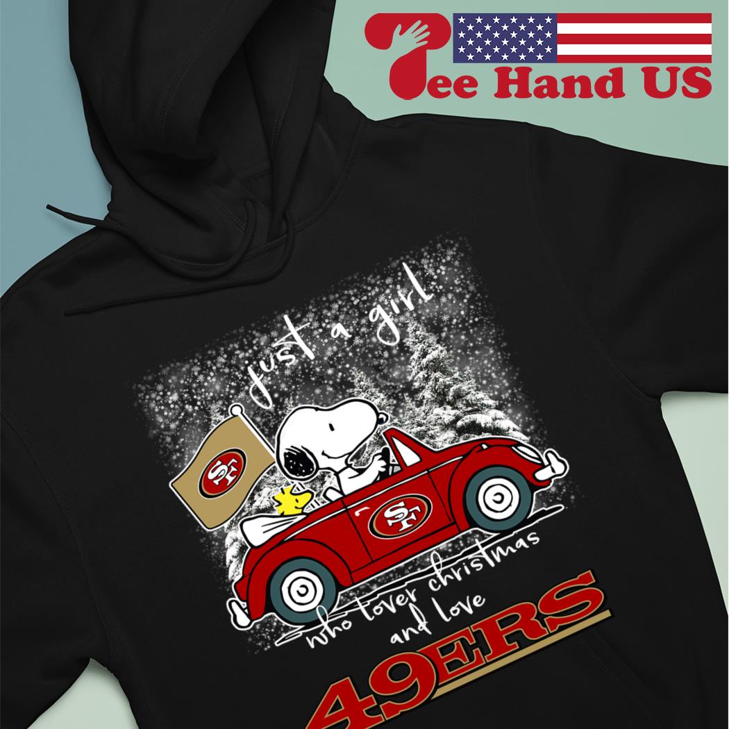 Peanuts Snoopy And Woodstock San Francisco 49ers On Car Shirt