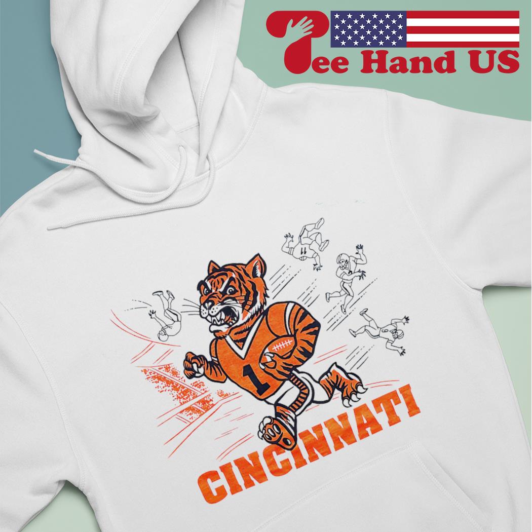 Cincinnati Bengals Full Tiger Vintage Pullover Hoodie for Sale by