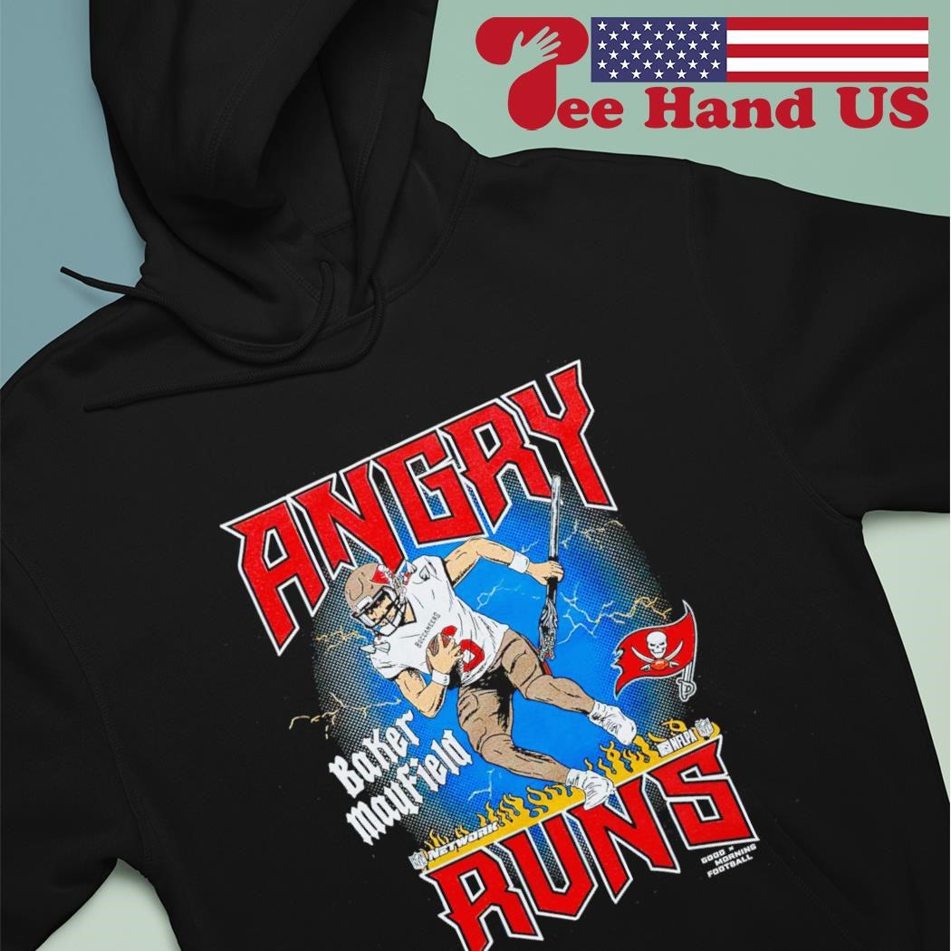 Original Angry Runs Buccaneers Baker Mayfield T-shirt,Sweater, Hoodie, And  Long Sleeved, Ladies, Tank Top