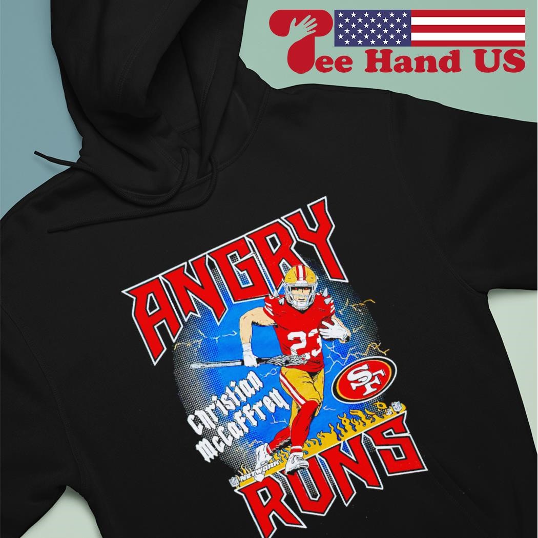 Angry Runs 49ers Christian Mccaffrey Vintage Shirts Hoodie Tank