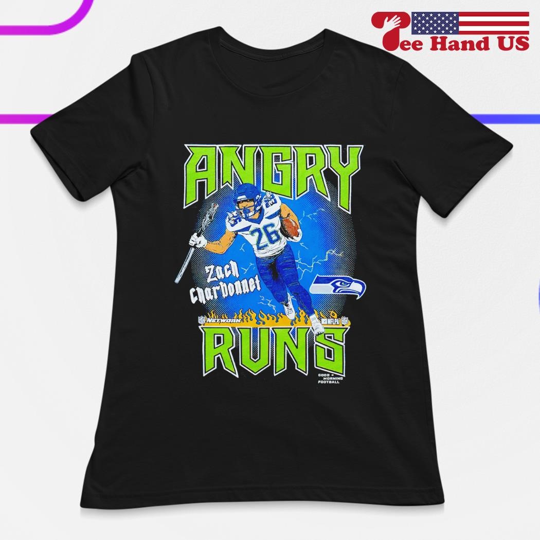 Angry Runs Seahawks Zach Charbonnet Shirt, hoodie, sweater and