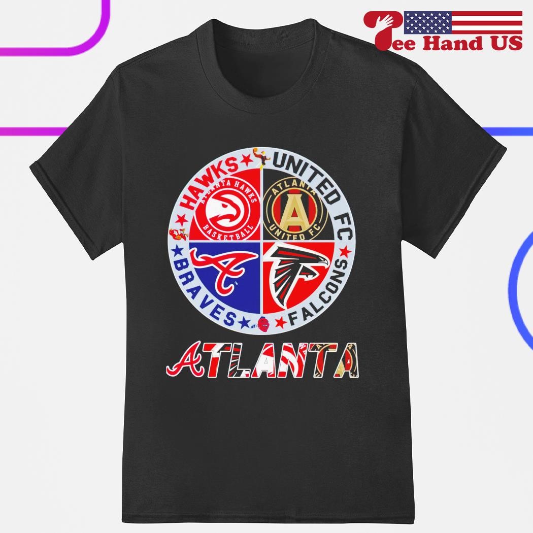 Atlanta Braves Atlanta Hawks Atlanta United Fc Falcons Atlanta Hawks logo  2023 shirt, hoodie, sweater, long sleeve and tank top