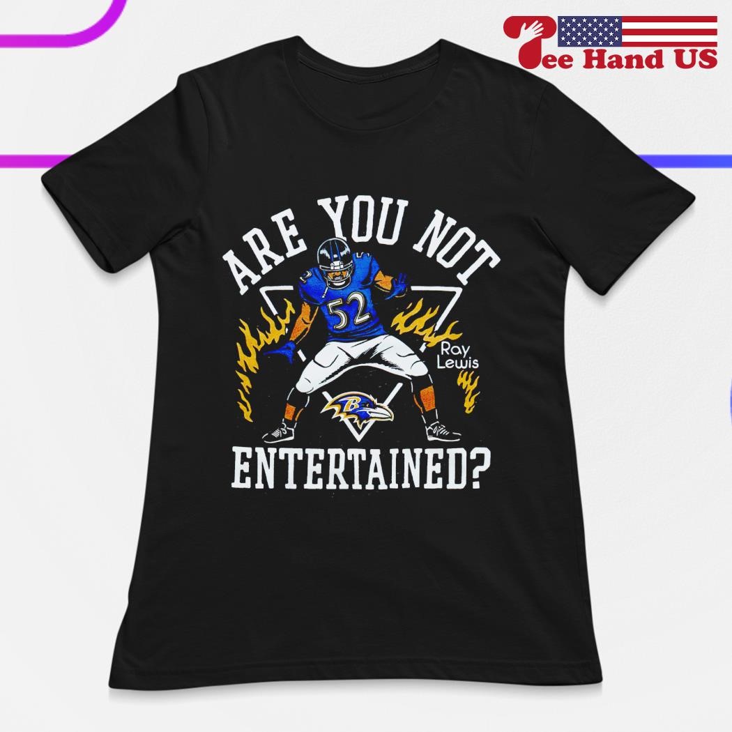 Official Baltimore ravens ray lewis are you not entertained T-shirt,  hoodie, tank top, sweater and long sleeve t-shirt