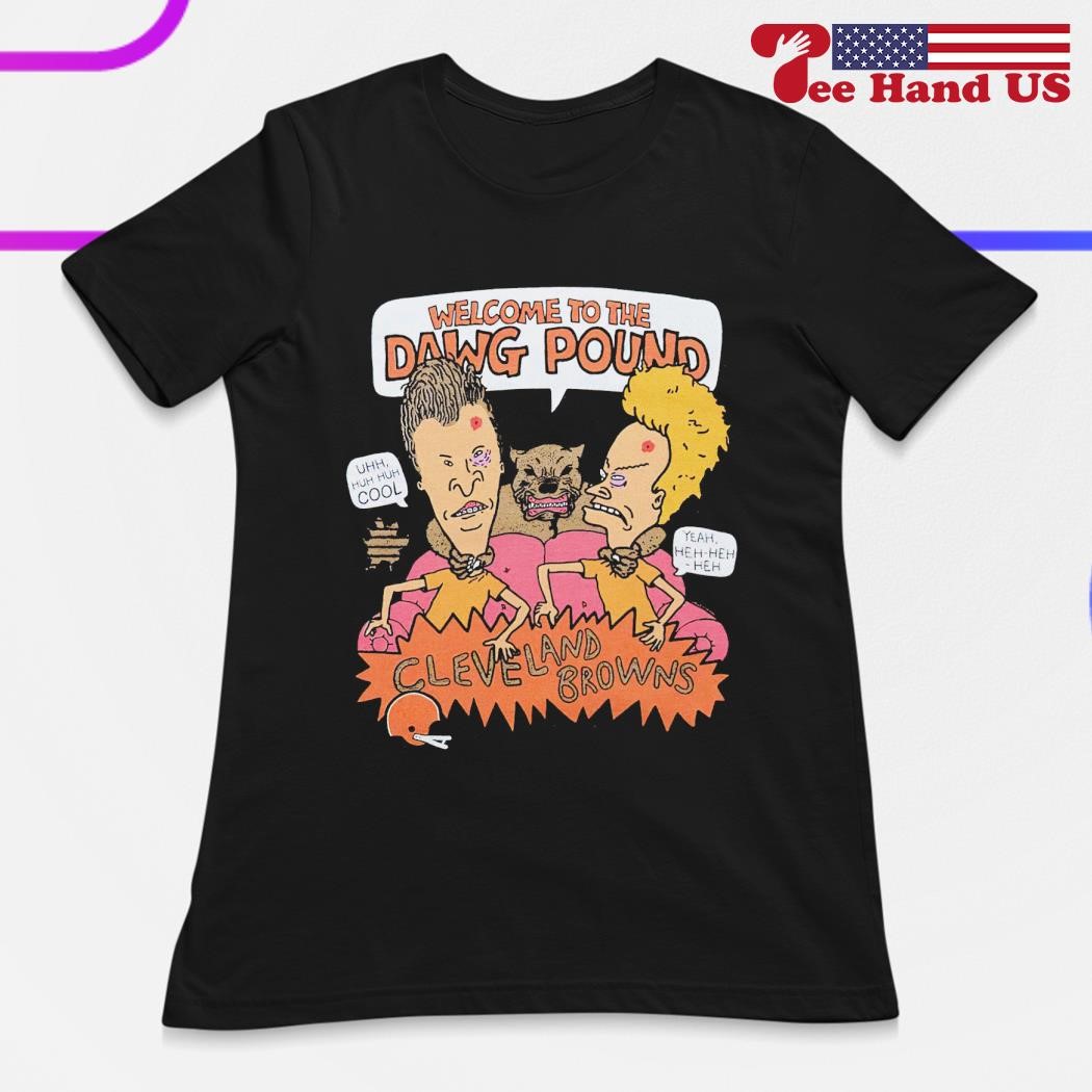 Beavis And Butthead X Cleveland Browns Dawg Pound T-Shirt - Teeducks