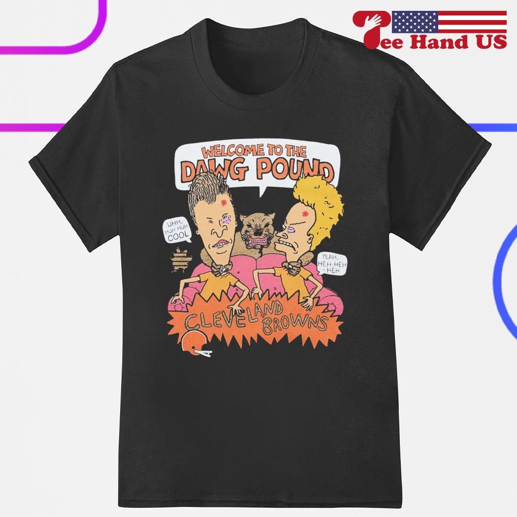 Beavis And Butthead X Cleveland Browns Dawg Pound T-Shirt - ShirtsOwl Office