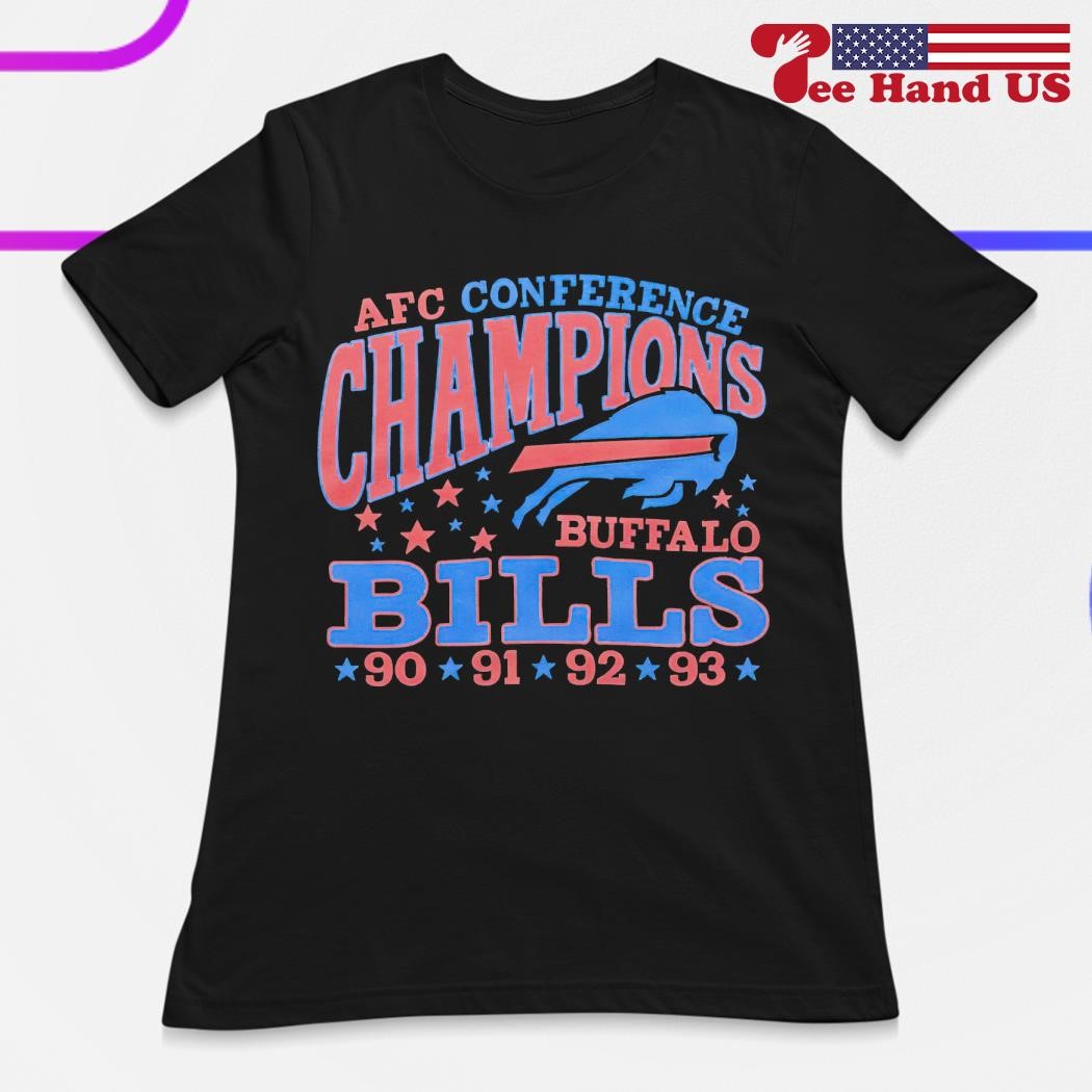 Buffalo Bills 4 Time AFC Cibference Champions 90 91 92 93 T-Shirts, hoodie,  sweater, long sleeve and tank top