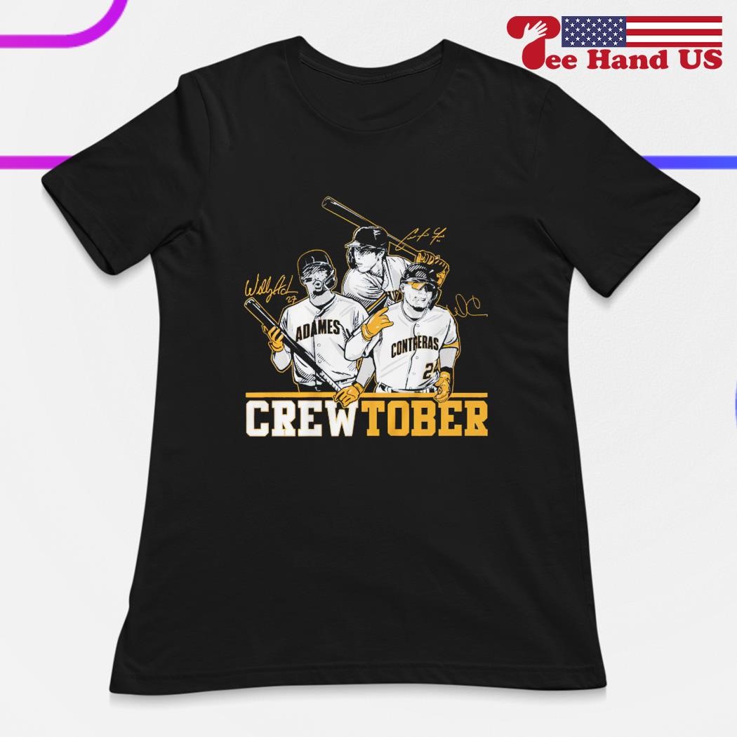 Christian Yelich Willy Adames And William Contreras Crewtober Shirt -  Shibtee Clothing