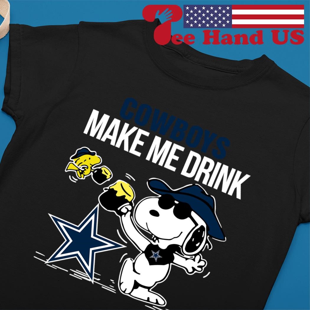 Dallas Cowboys Snoopy Make Me Drink shirt,sweater, hoodie, sweater, long  sleeve and tank top