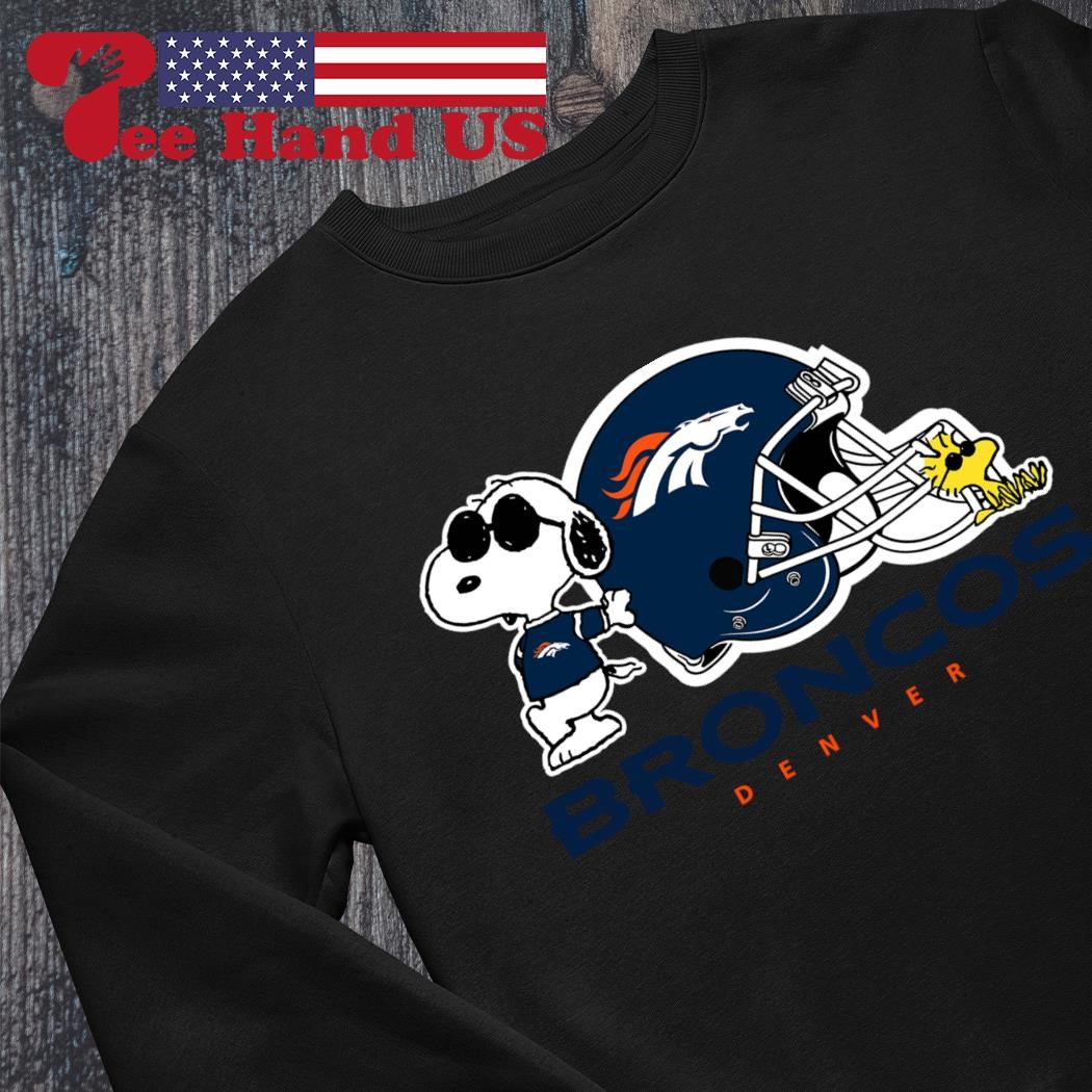 Girls Youth White Denver Broncos Love Crew Neck T-Shirt