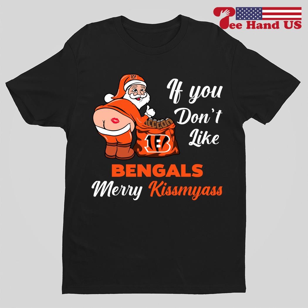 If You Don't Like Cleveland Browns Merry Kissmyass funny Santa Christmas T- shirt, hoodie, sweater, long sleeve and tank top