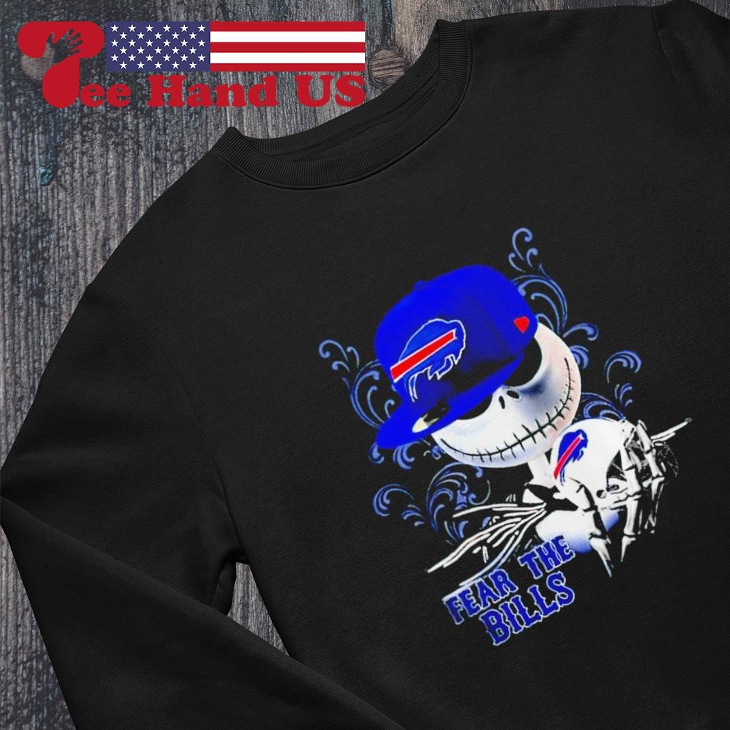 NFL Buffalo Bills Football Jack Skellington Halloween T-Shirt