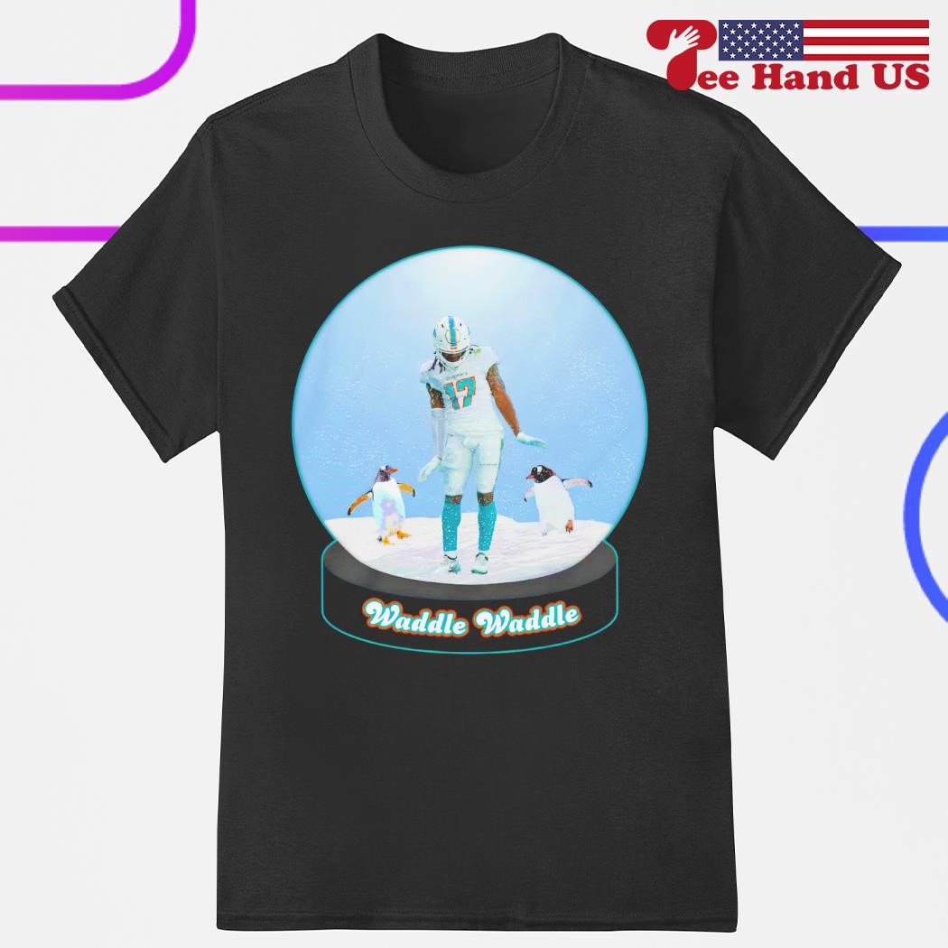 Jaylen Waddle 17 Miami Dolphins football player penguin dance funny shirt,  hoodie, sweater, long sleeve and tank top