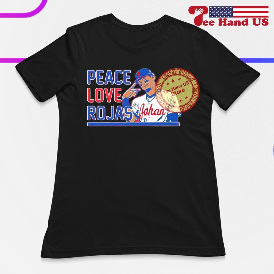 Original johan Rojas Peace Love Rojas Shirt, hoodie, sweater, long