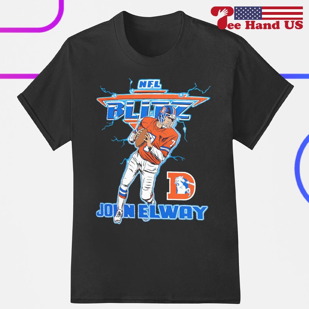 John Elway Denver Broncos Homage NFL Blitz Retired Player Tri-Blend T-Shirt  - Gray