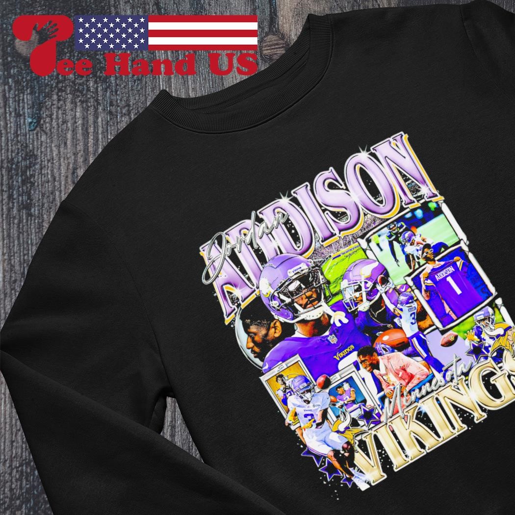 Jordan Addison Minnesota Vikings Retro Shirt - Peanutstee