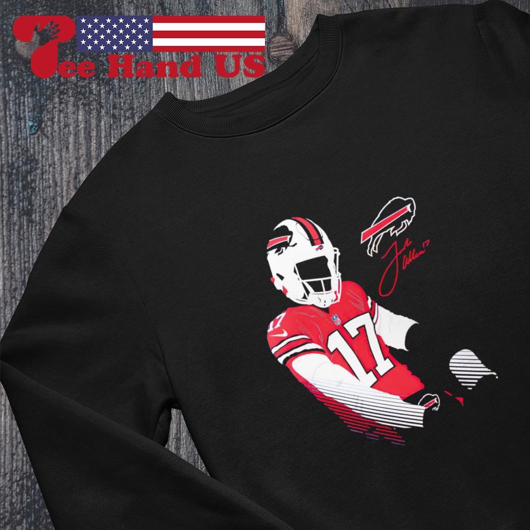 Josh Allen #17 Buffalo Bills Player Graphic T-Shirt, hoodie, sweater, long  sleeve and tank top