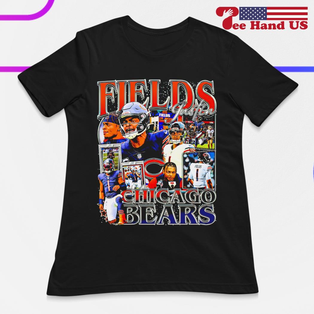 Justin Fields Chicago Bears retro shirt, hoodie, sweater, long