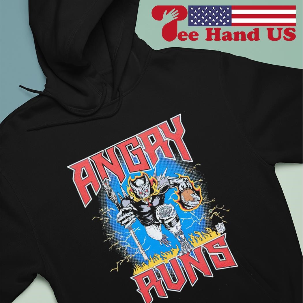 Angry Runs 2023 Tour T-Shirt from Homage. | Officially Licensed Vintage NFL Apparel from Homage Pro Shop.