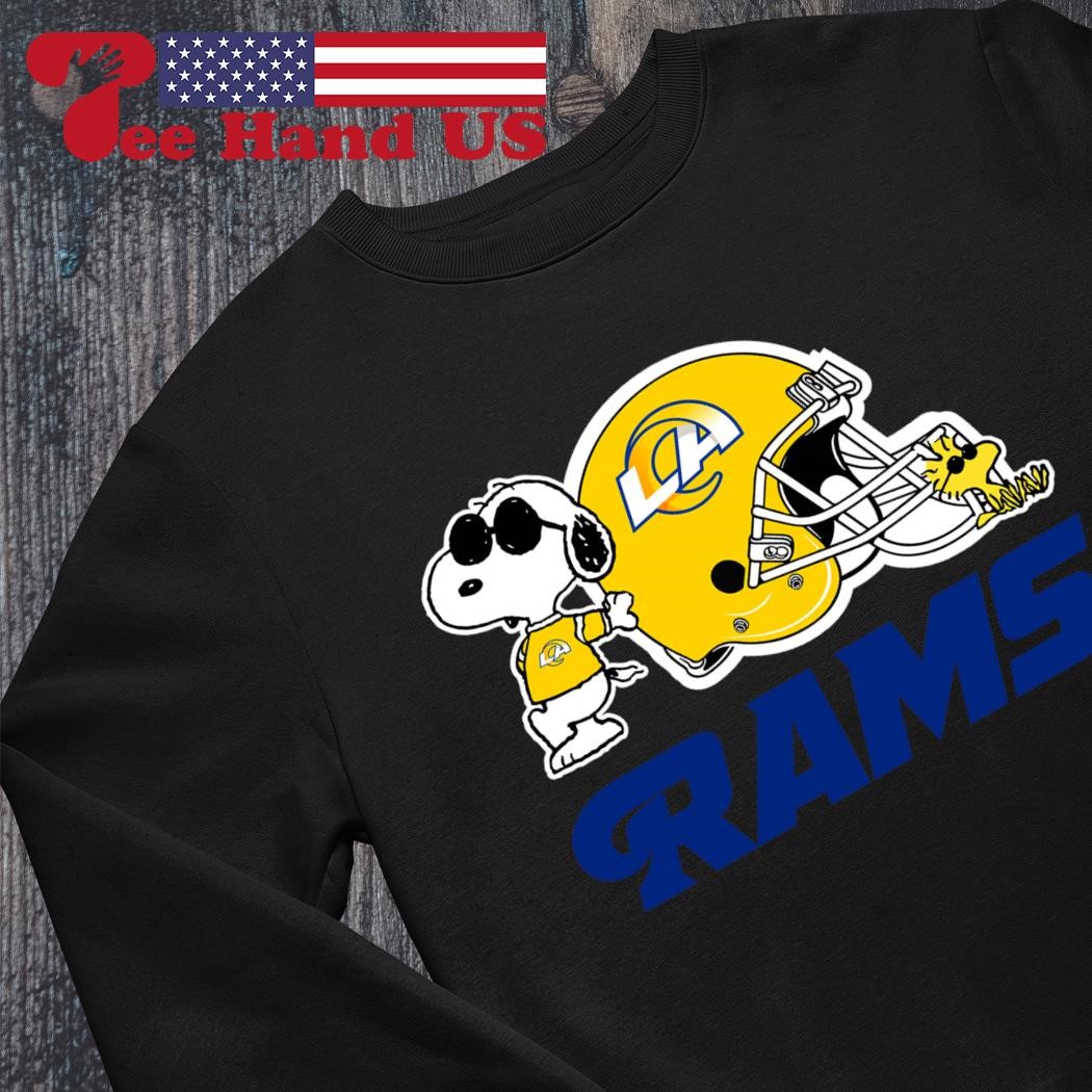 Snoopy And Woodstock I Only Roll With The Los Angeles Rams T-Shirt