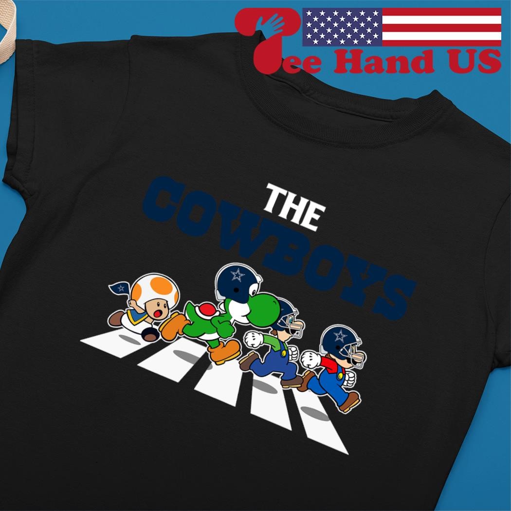 Funny Super Mario Team Dallas Cowboys T-shirt - NVDTeeshirt