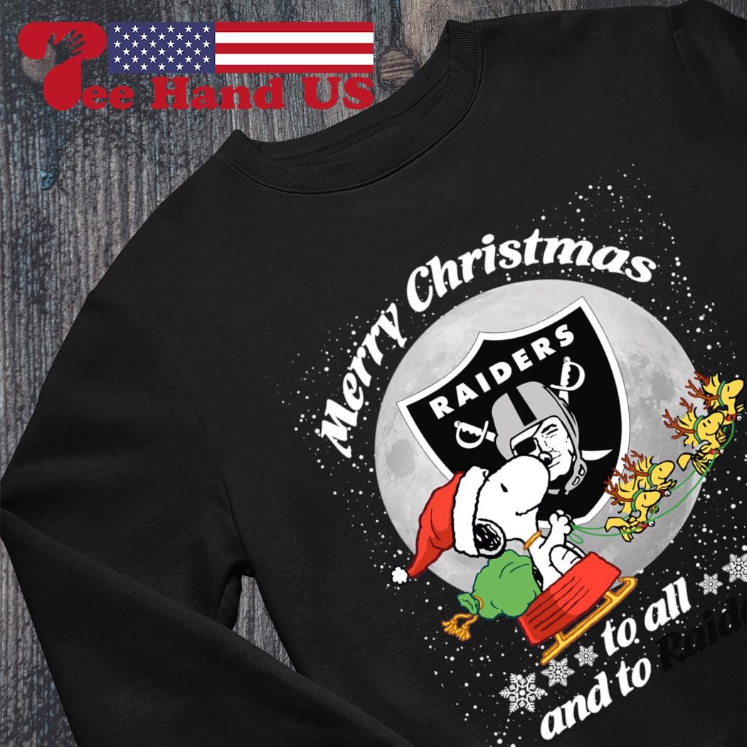 Oakland Raiders Merry Christmas to all and to all a Raider shirt