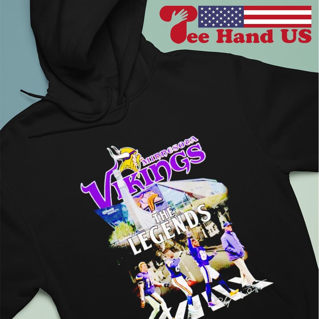 Minnesota Vikings The Legend On The Road Signatures Shirt, hoodie,  longsleeve, sweatshirt, v-neck tee