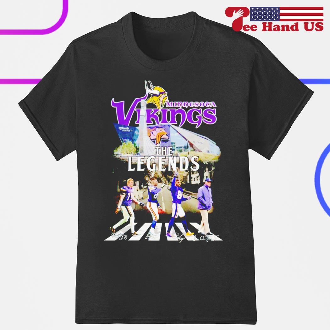 Minnesota Vikings Legends Purple T-Shirt Chirstmas Gift For Men Women  Unisex Tee