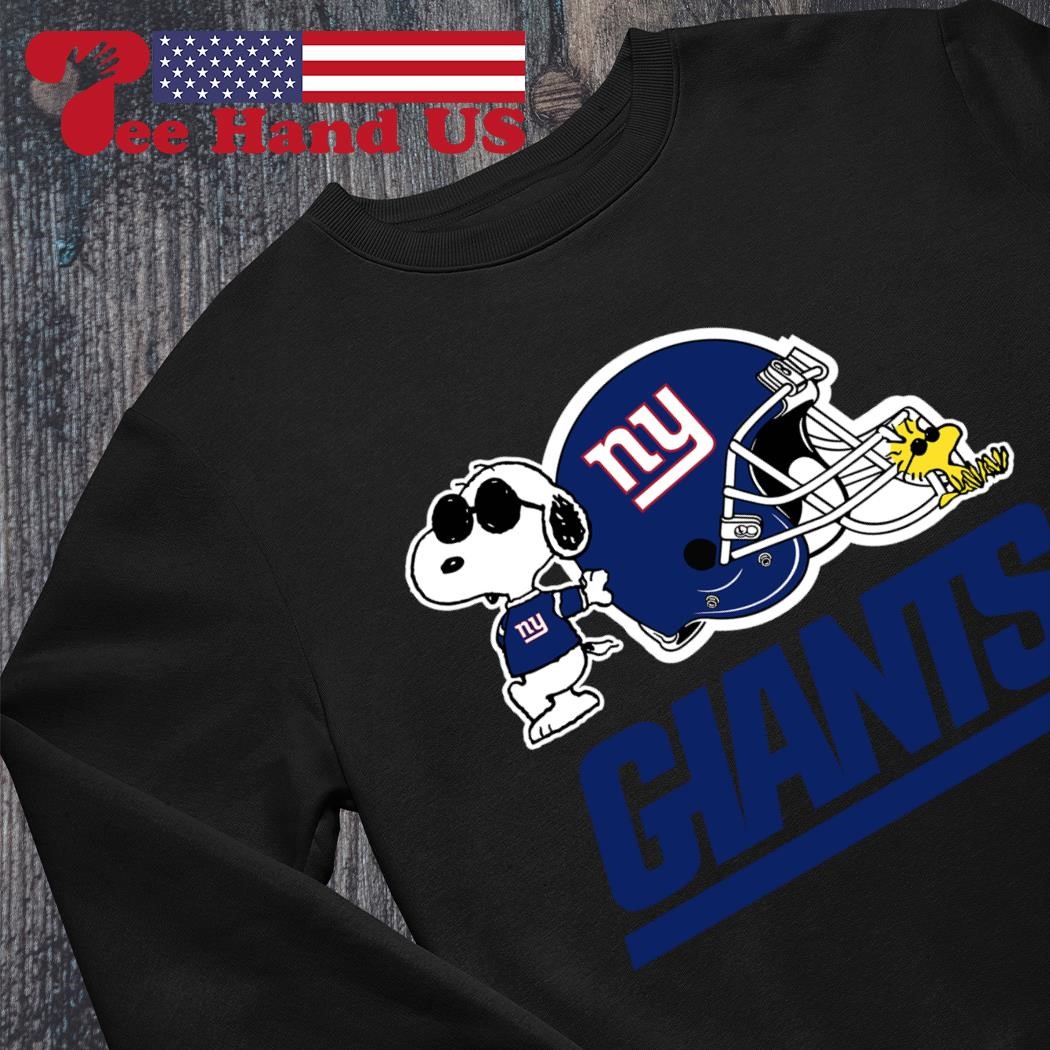 Snoopy Woodstock Ride The New York Giants Car NFL Shirt - High