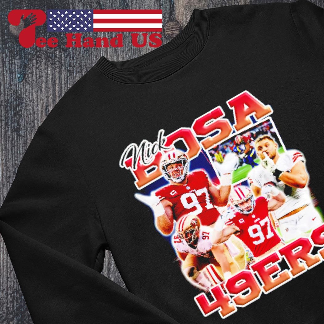 Nick Bosa San Francisco 49ers retro shirt, hoodie, sweater, long