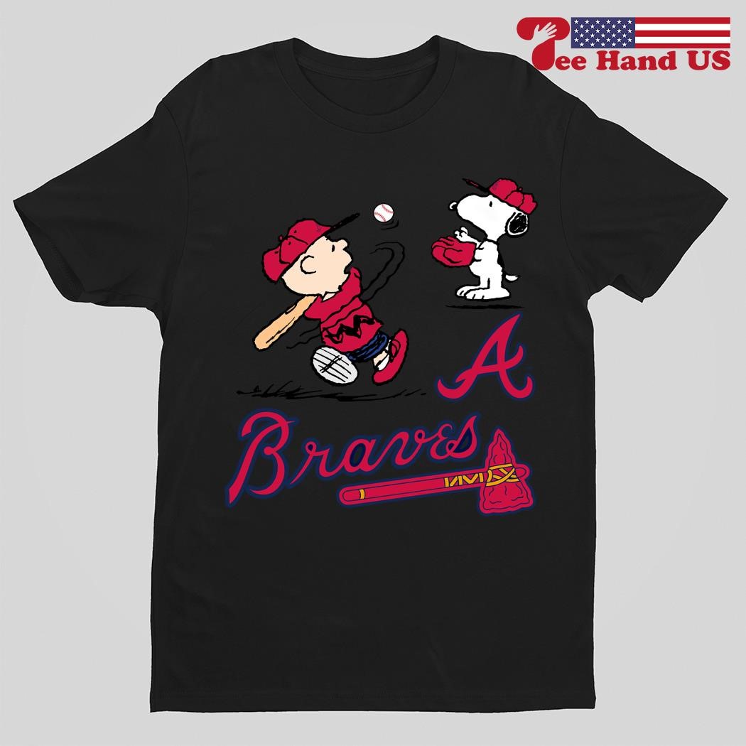 Peanuts Charlie Brown And Snoopy Playing Baseball Atlanta Braves shirt,sweater,  hoodie, sweater, long sleeve and tank top