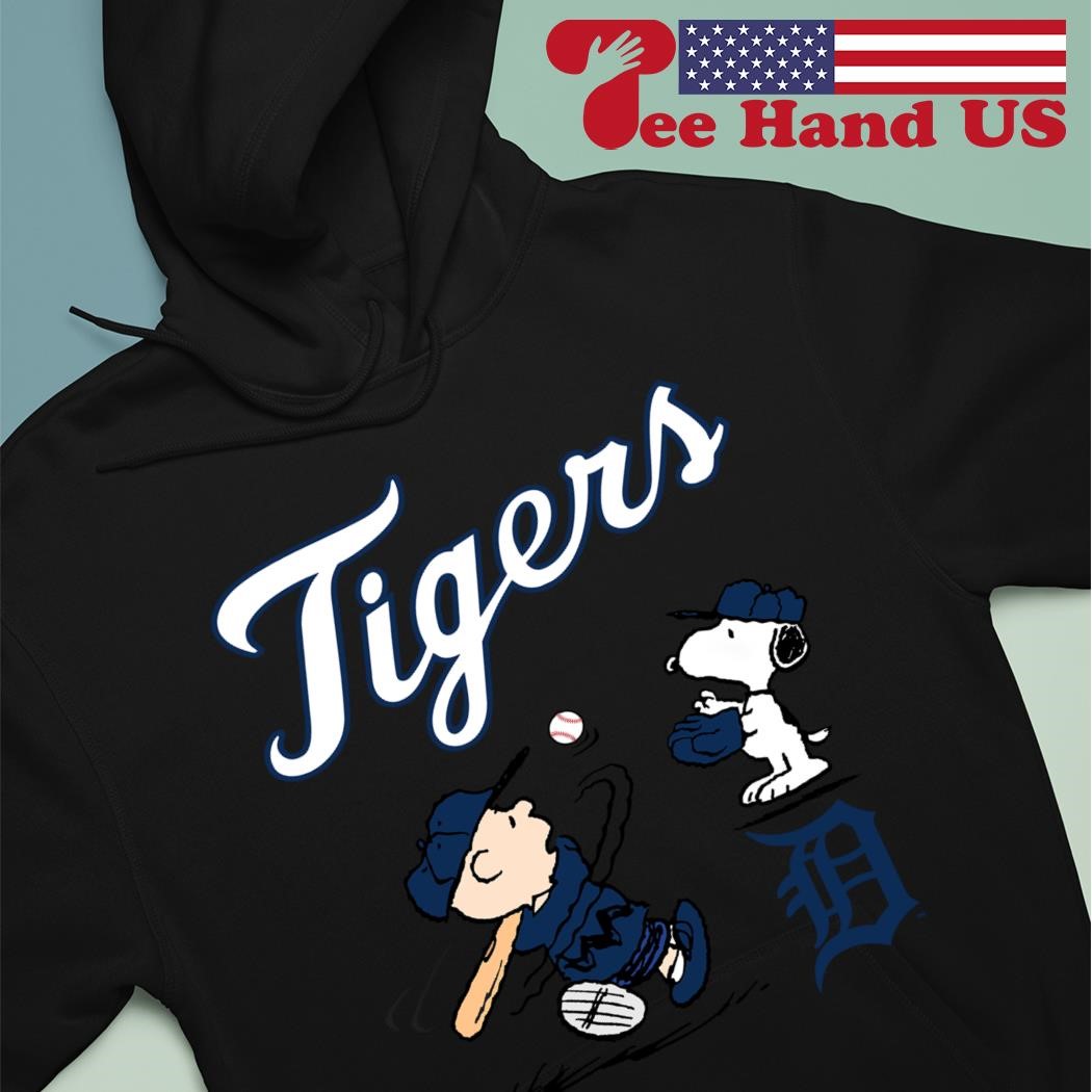 Peanuts Charlie Brown And Snoopy Playing Baseball Detroit Tigers shirt,  hoodie, sweater, long sleeve and tank top