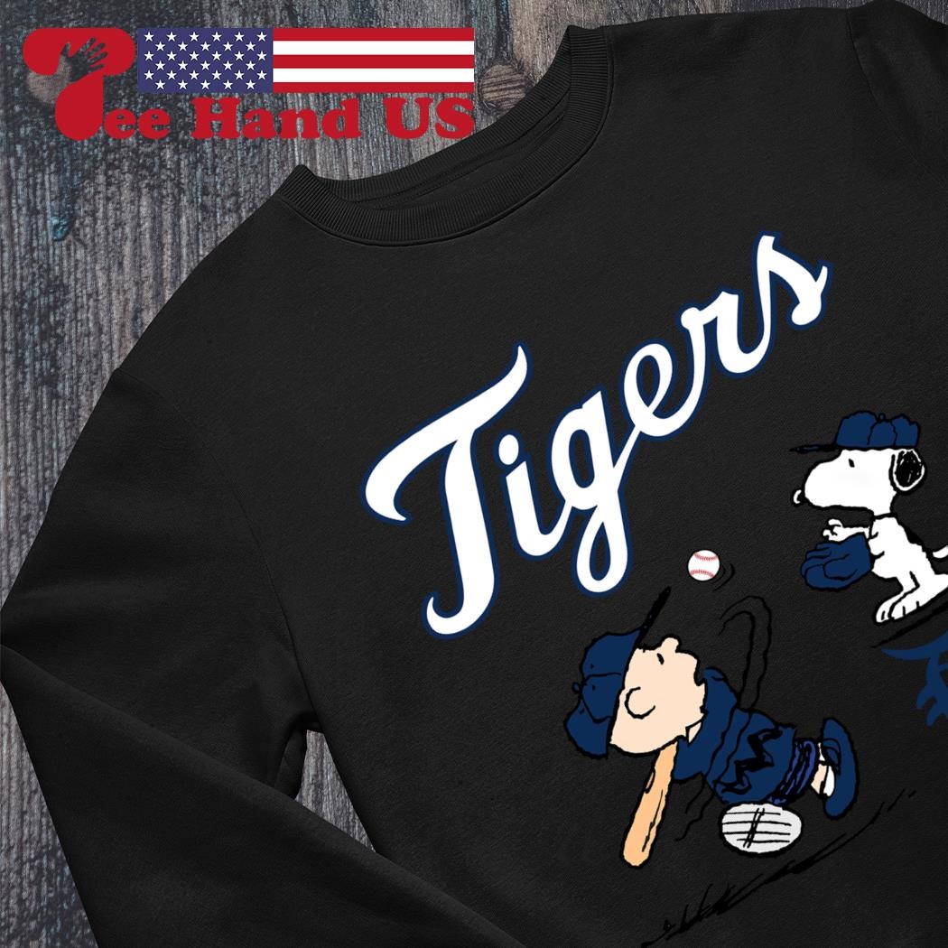 Peanuts Charlie Brown And Snoopy Playing Baseball Detroit Tigers shirt,  hoodie, sweater, long sleeve and tank top