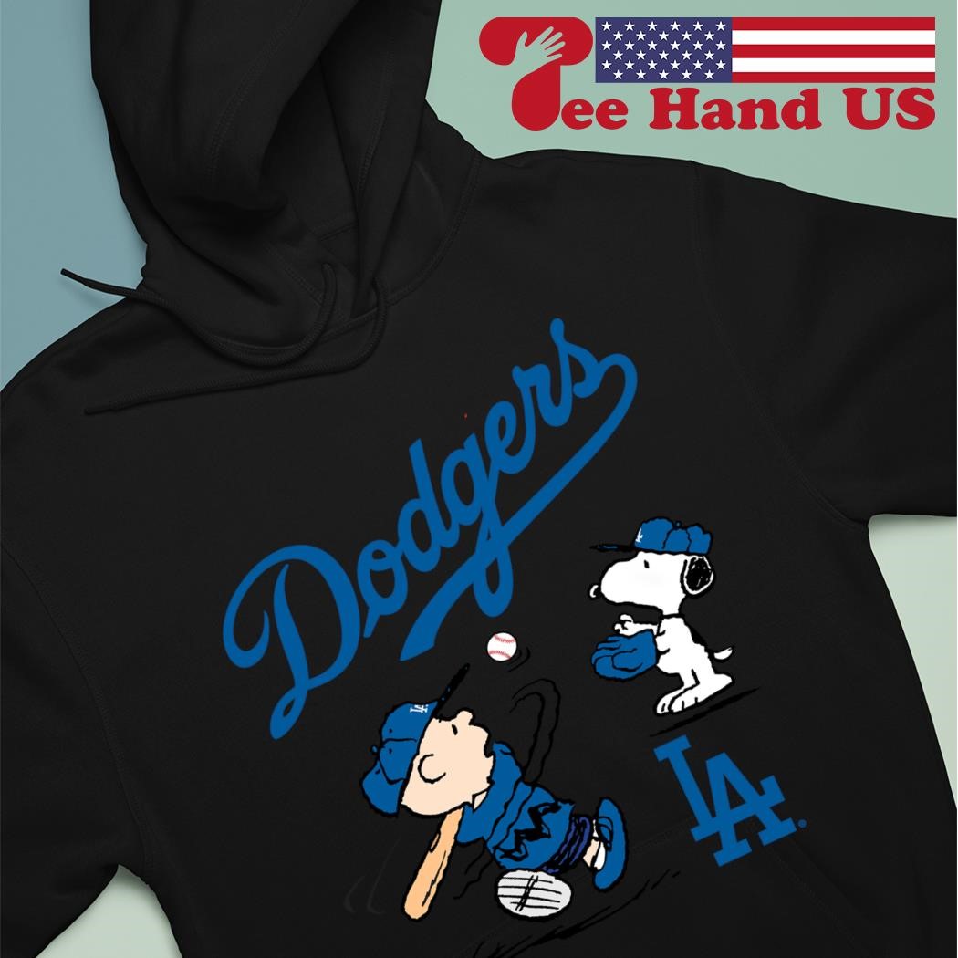 Nice peanuts Charlie Brown And Snoopy Playing Baseball Los Angeles Dodgers  shirt - Limotees