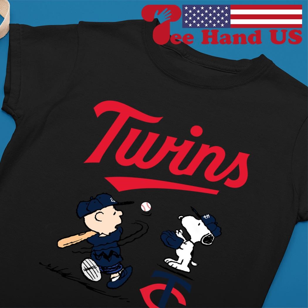 Peanuts Charlie Brown And Snoopy Playing Baseball Minnesota Twins